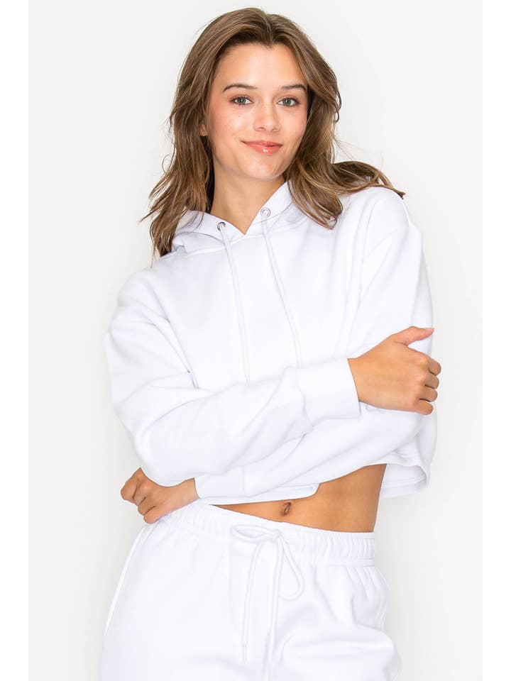 Vanilla Monkey - Wholesale Hoodie - Women's - Cropped Fleece Hoodie Sweatshirt10