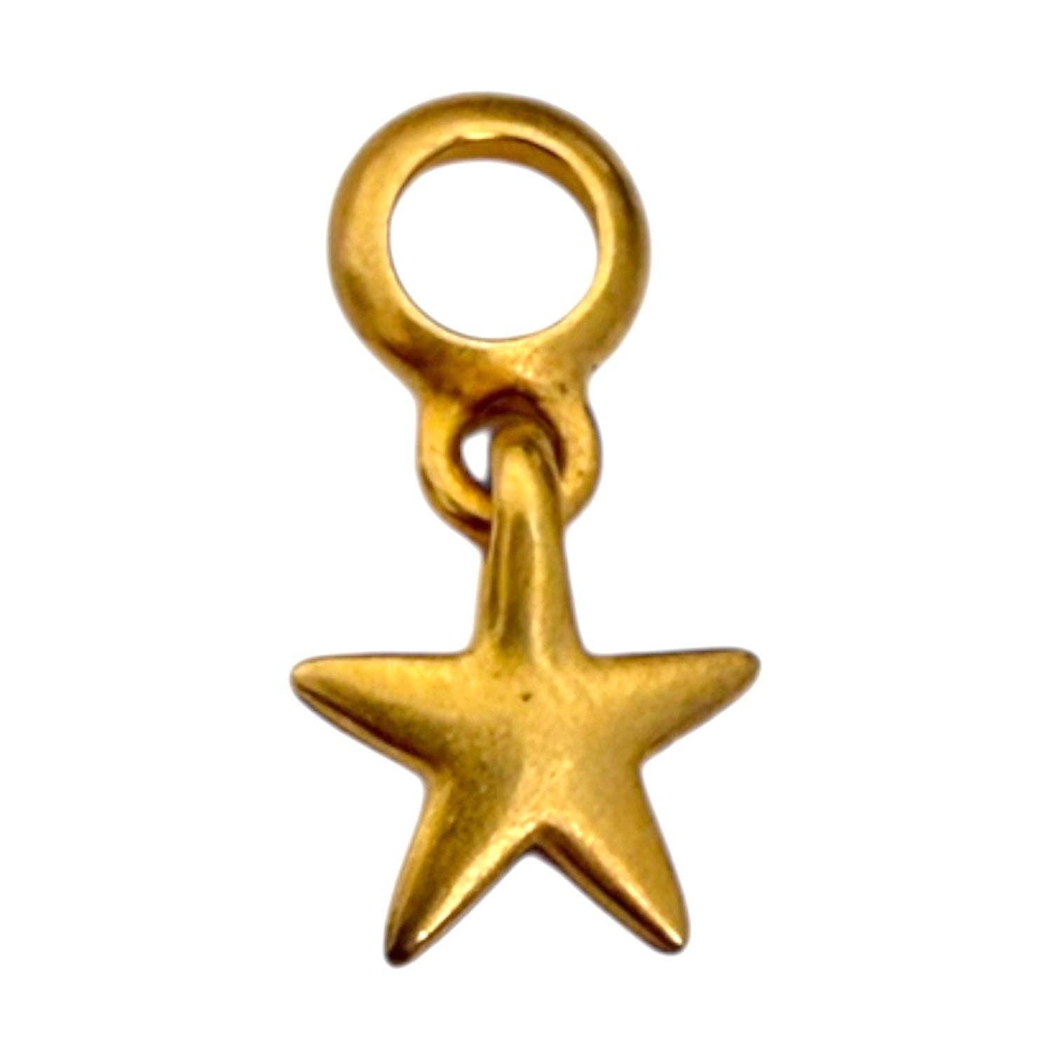 The Sage Vintage – wholesale Individual charm/pendant – Single Charm - Gold Star Drop0