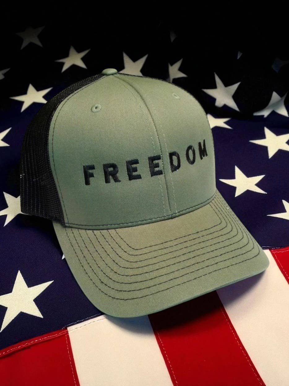 Multi-Vendor Sales - Wholesale Trucker Hat - Unisex - American Freedom Adjustable Embroidered USA Golf Hat7
