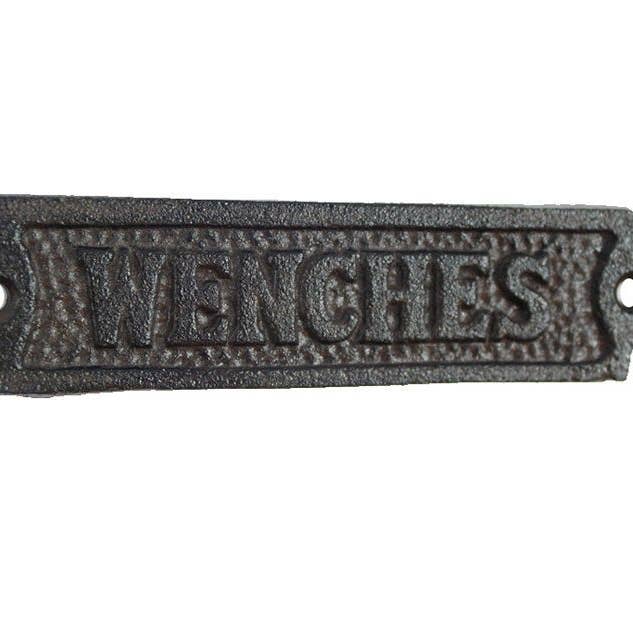 Letrero de hierro fundido de 6 pulgadas para venta al por mayor de Hampton Ironworks