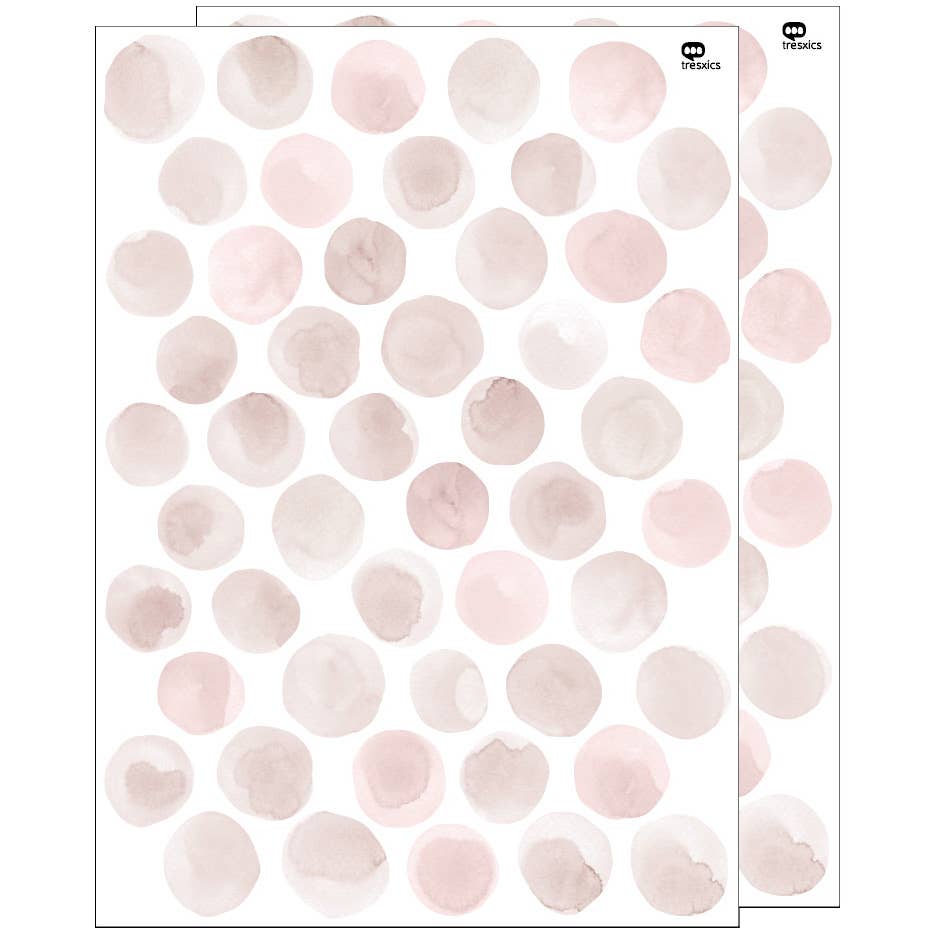 tresxics – wholesale Fönster-/väggdekal – Väggklistermärken akvarell prickar13