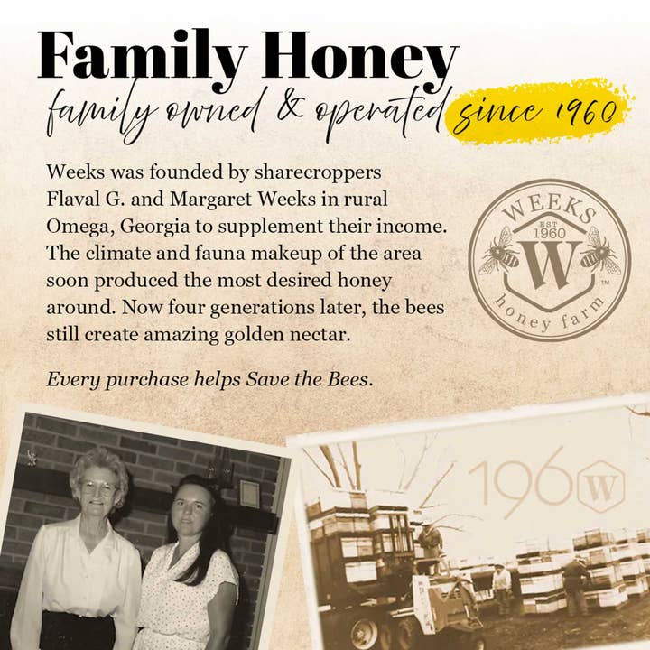 Weeks Honey Farm - Wholesale Honey - Pure Raw American Orange Blossom Honey - Unfiltered, All-Natural Citrus Sweetness2