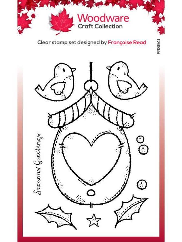 Woodware Clear Singles Nichoir de Noël 4 po x 6 po Tampon pour la vente par Ecstasy Crafts Distributing