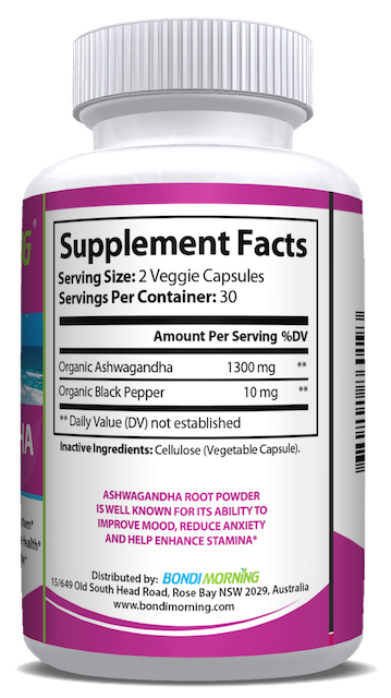 Bondi Morning - Wholesale Oral supplement/vitamin - Ashwagandha, 60 Capsules1