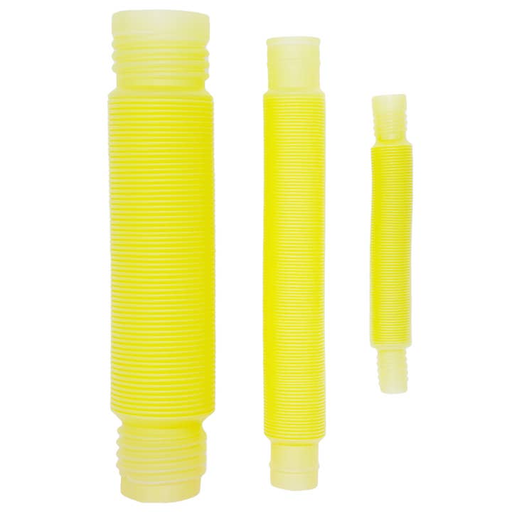 Cap Zone - Wholesale Fidget Toy - Kids - Glow In Dark 3 PC Neon Pop Snap Stretch Accordion Tube6