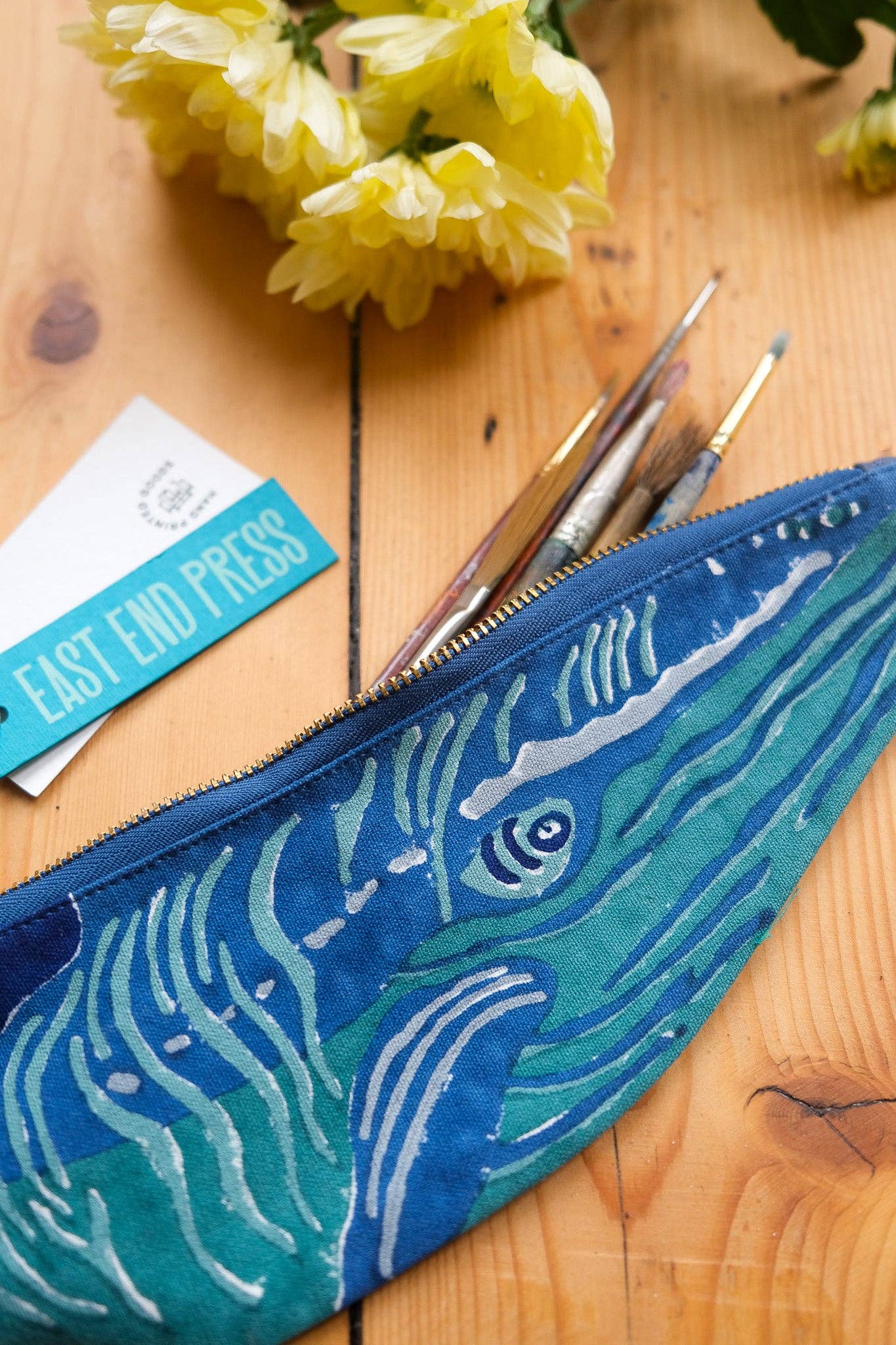 East End Press - Wholesale Pencil Case/Pouch - UK/EU: Whale Fabric Case5