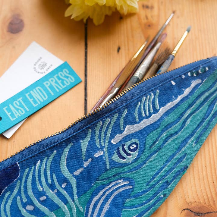 East End Press - Wholesale Pencil Case/Pouch - Whale Fabric Case5
