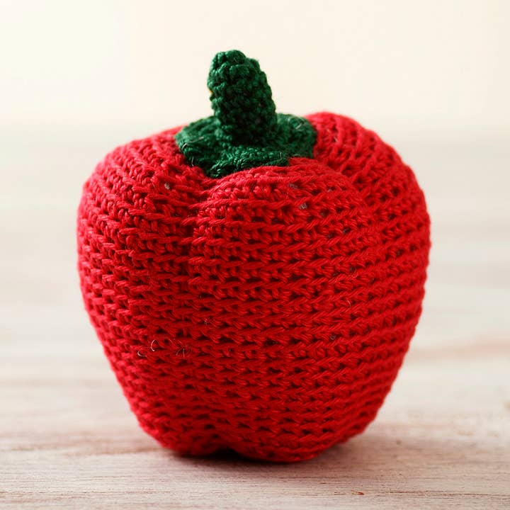 Crochet Bell Pepper Toys for toddlers Crochet vegetables for wholesale by Crochet Pumpkin