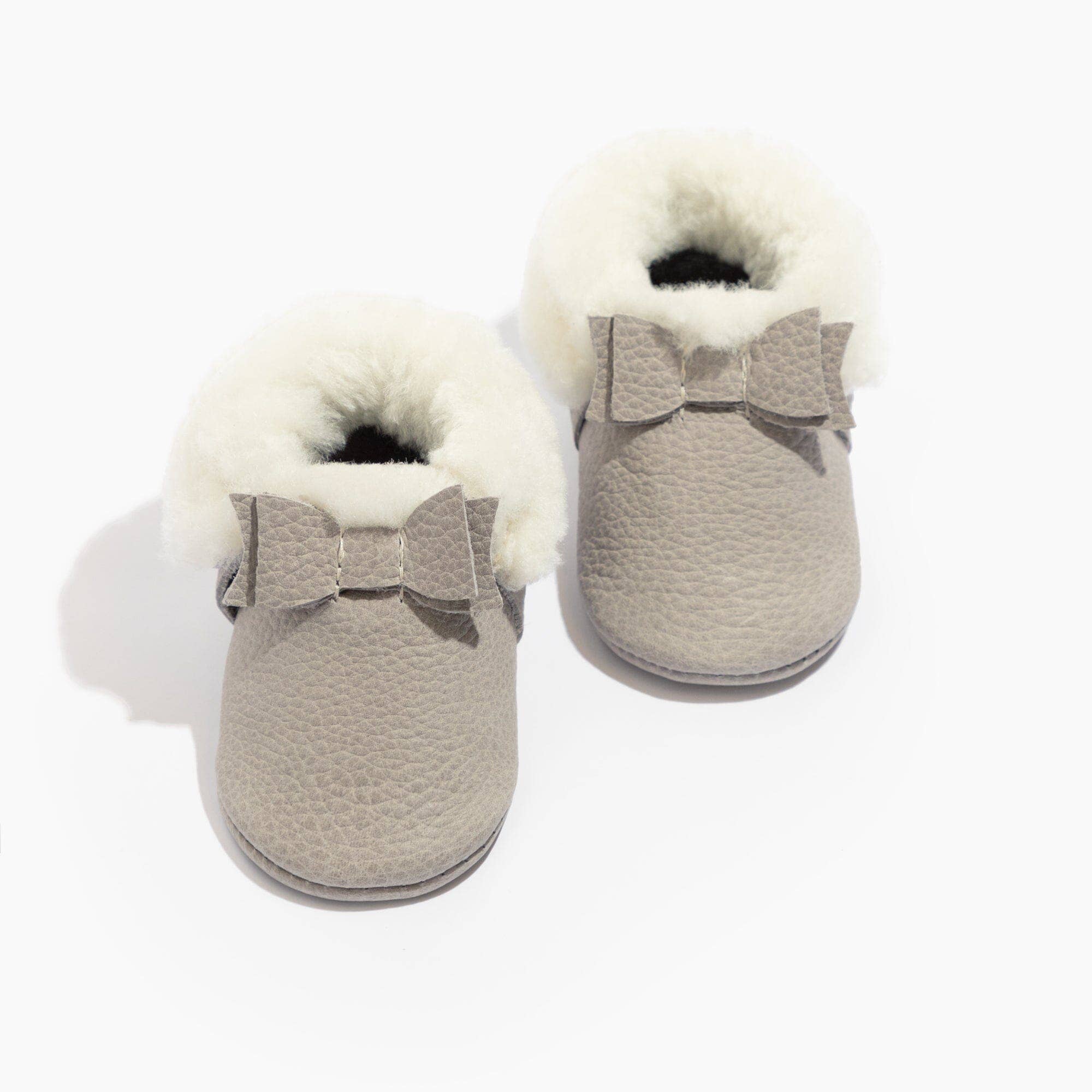 Freshly Picked - Wholesale Booties - Baby - Salt Flats Shearling Bow Baby Shoe0