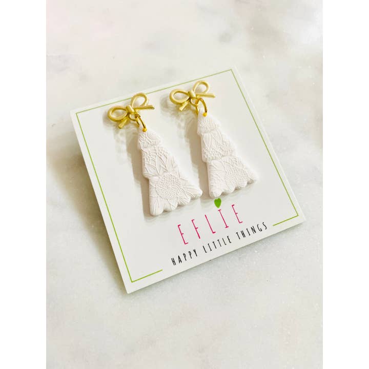 Eflie - Wholesale Dangle Earrings - Handmade Christmas Tree Dangle Earrings Holiday Gift