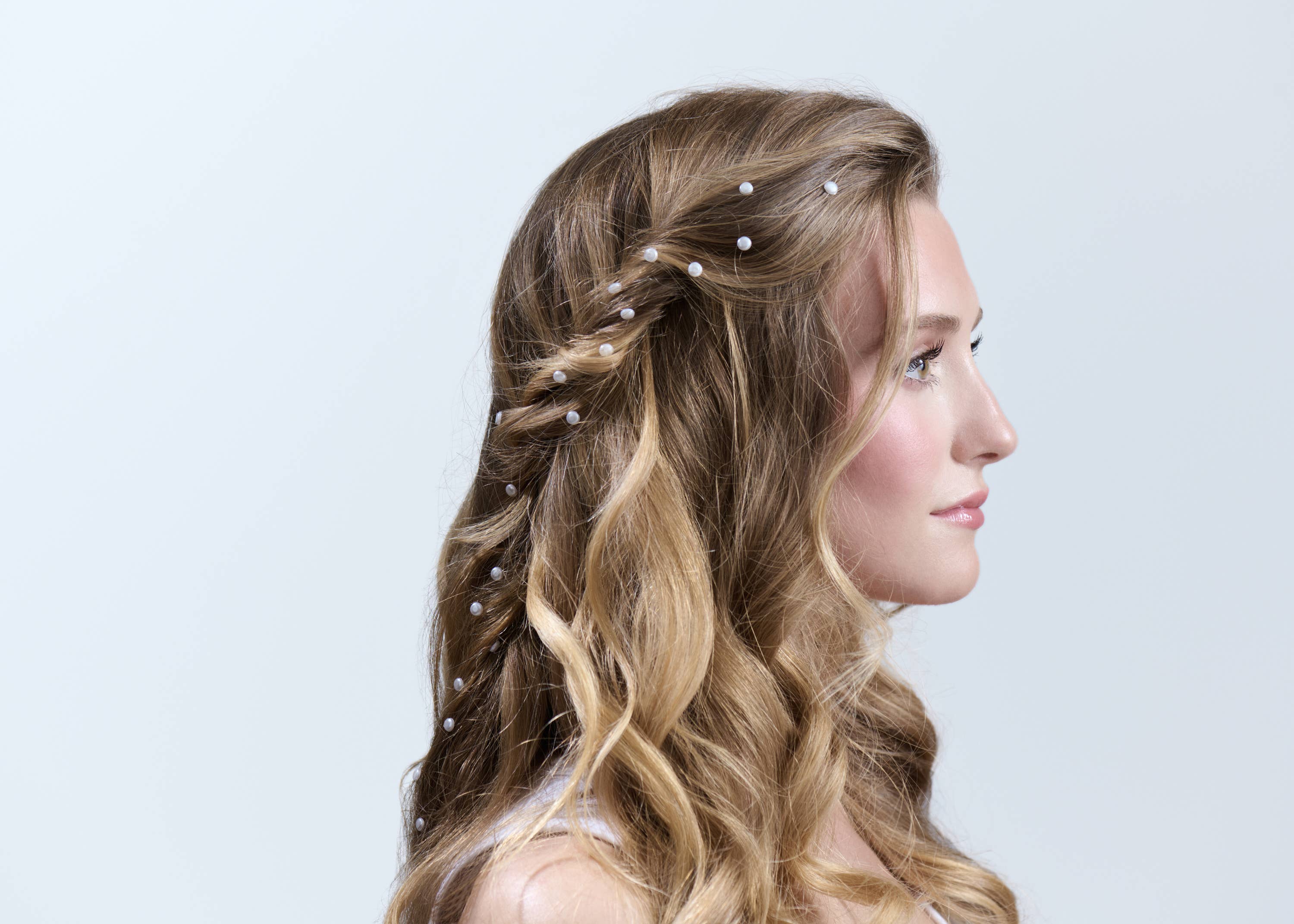 Hally Hair - Wholesale Hair Accessories Set - Kids - Hally Gem Pen PEARL Refill 90 Count1