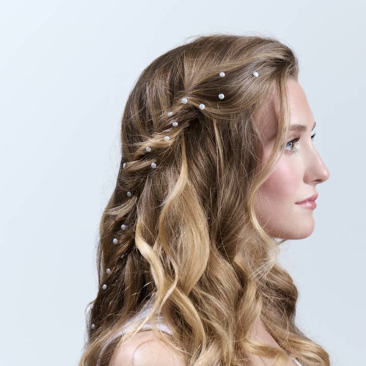 Hally Hair - Wholesale Hair Accessories Set - Kids - Hally Gem Pen PEARL Refill 90 Count1