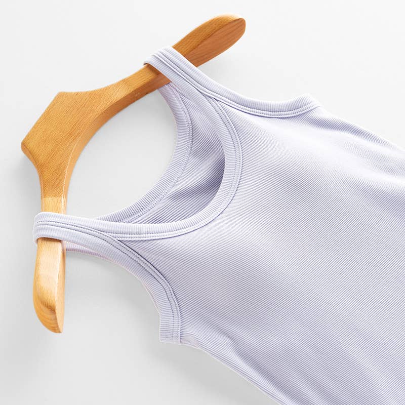 Rosa Clothing - Wholesale Tank Top - Women's - Essential basic rib tank top with built in bra in 13 colors25