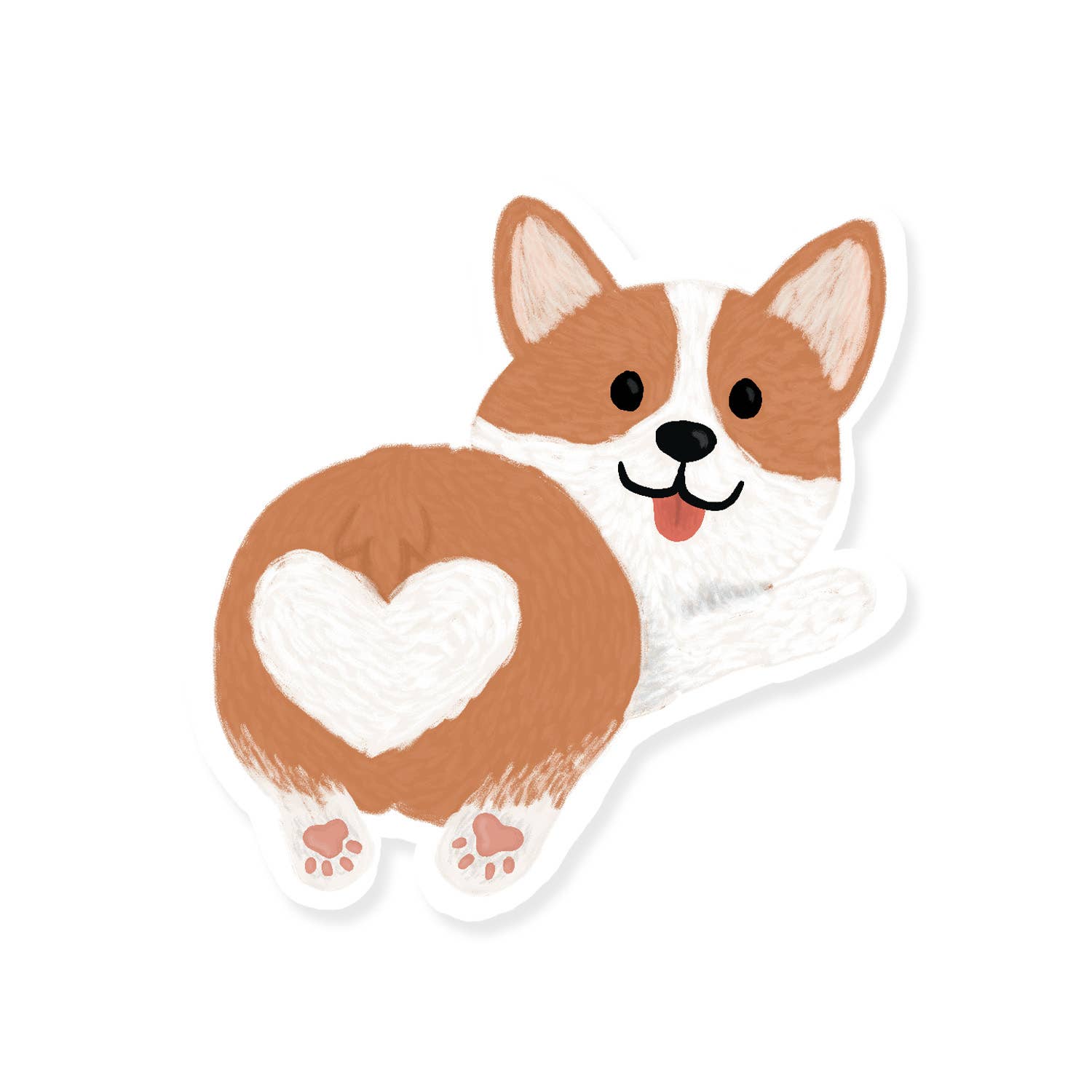 Slightly Stationery - Wholesale Sticker - Corgi Butt Sticker