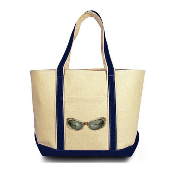 Ox Bow Decor – wholesale Bärkasse - Unisex – Nautisk/vintage strass solglasögon dukväska