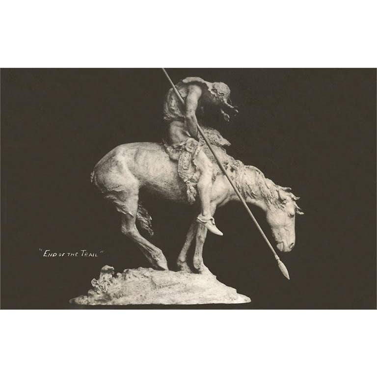 At 394 End Of The Trail Sculpture Vintage Image Magnet Faire Com Uk At 394 End Of The Trail Sculpture Vintage Image Magnet Faire Com Uk