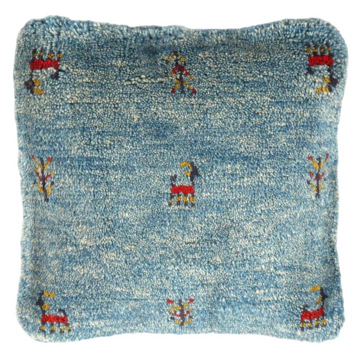 Canvello - Wholesale Throw/Decorative Pillow - Fine Hand knotted Gabbeh pillow 16"X 16"