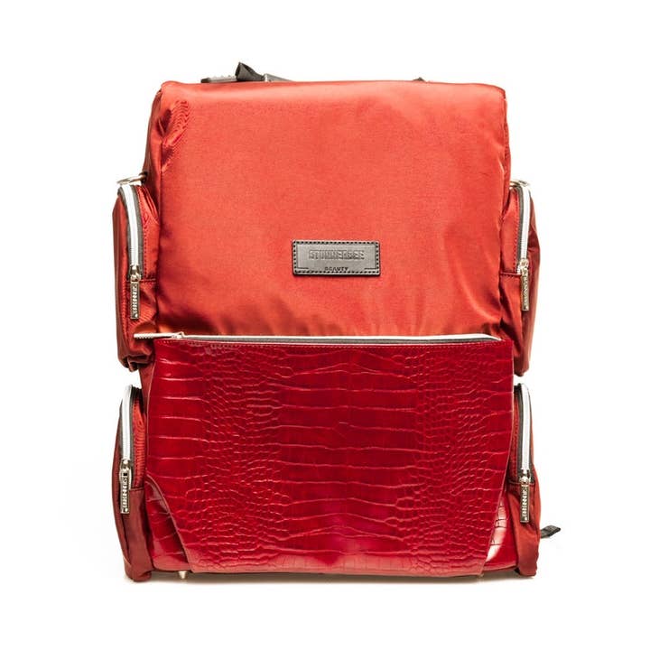 StunnerBee Beauty - Wholesale Backpack - Women's - The Beauty Boss Backpack in “RedRum”