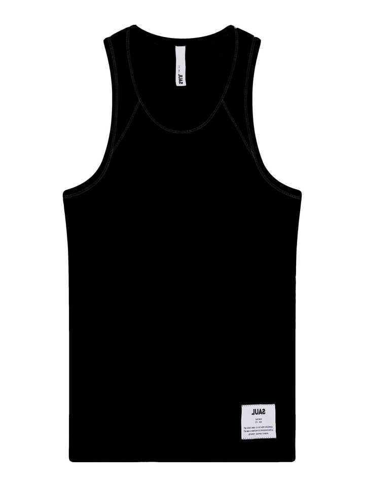 TONAL MOVEMENT VEST - BLACK for wholesale by Saul Nash