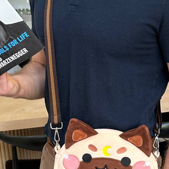 Starry Paw Shop - Wholesale Crossbody Bag - Unisex - Moon Cat Crossbody Bags with leather strap13