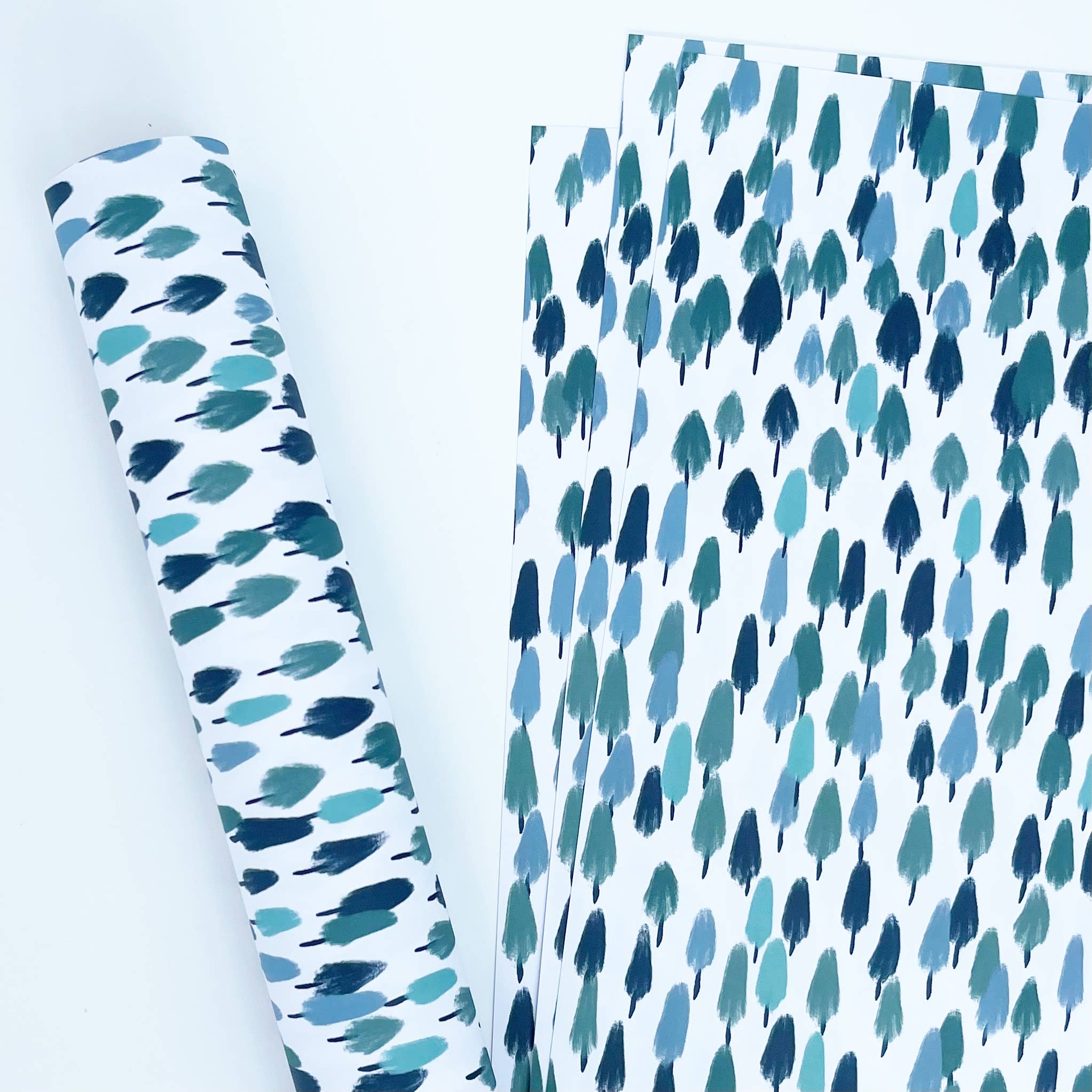 Lomond Paper Co - Wholesale Flat Wrap - Forest Green Christmas Recyclable Gift Wrap2