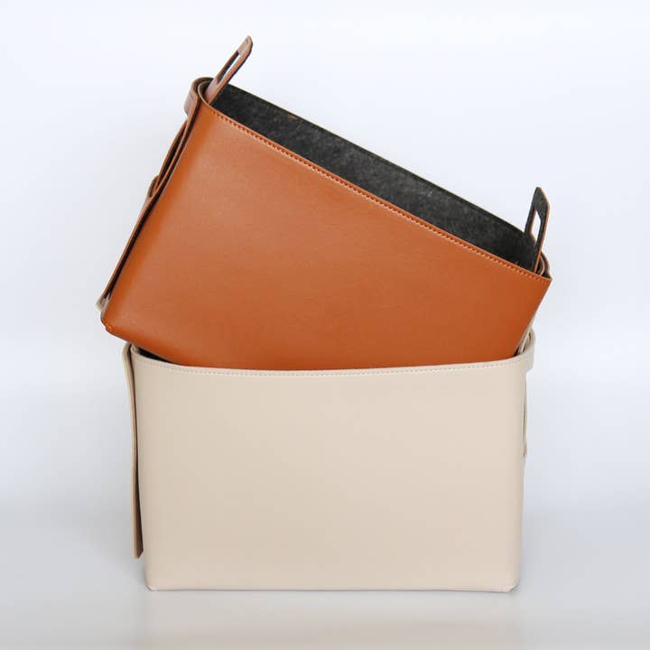 Zora Botanica - Wholesale Storage Bin - Felt-lined Storage Basket, Gift Box2