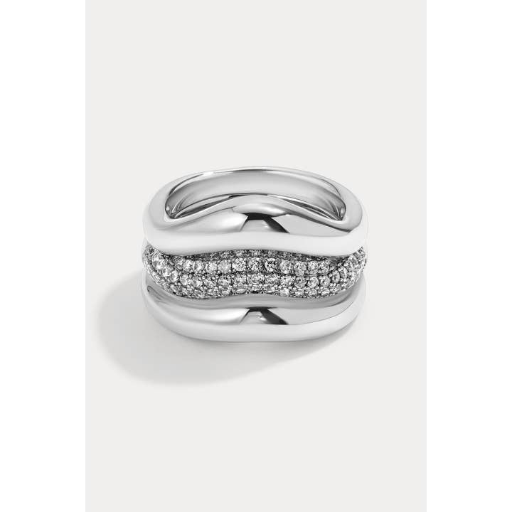 Lili Claspe - Wholesale Multi-Stone Ring - Armadillo Ring Set