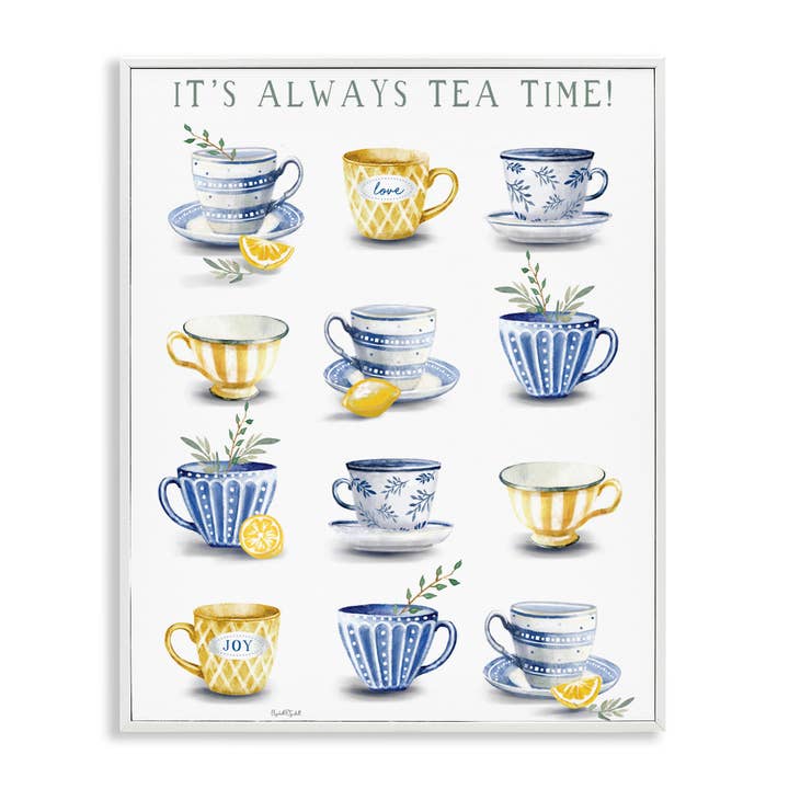 Stupell Industries – wholesale Wall sign – It's Always Tea Time - Framed Wall Art21