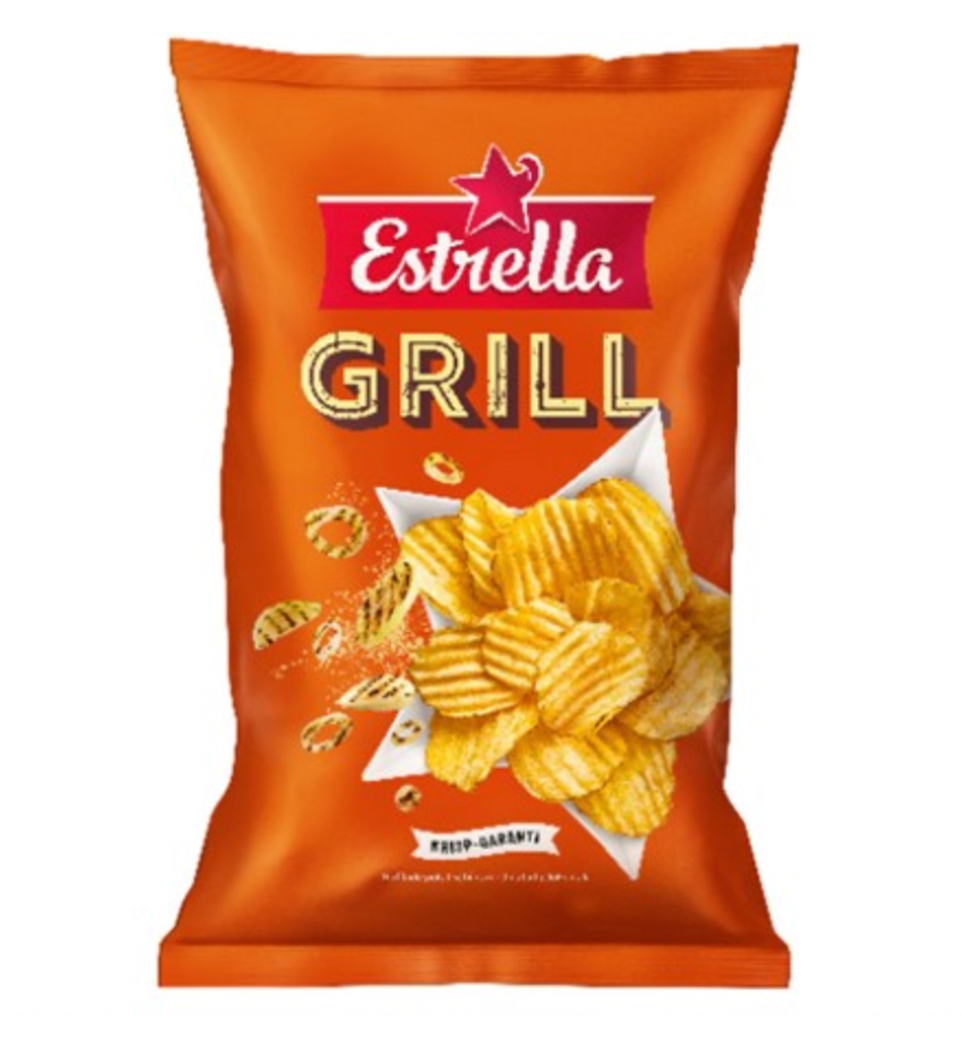 HELLO CANDY LLC - Wholesale Chips - Estrella Grillchips 175g (6.17oz)0