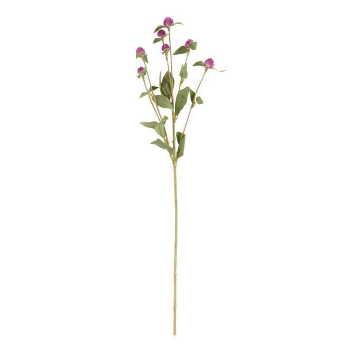 Gomphrena Spray Floral Accent for wholesale by Saro Lifestyle
