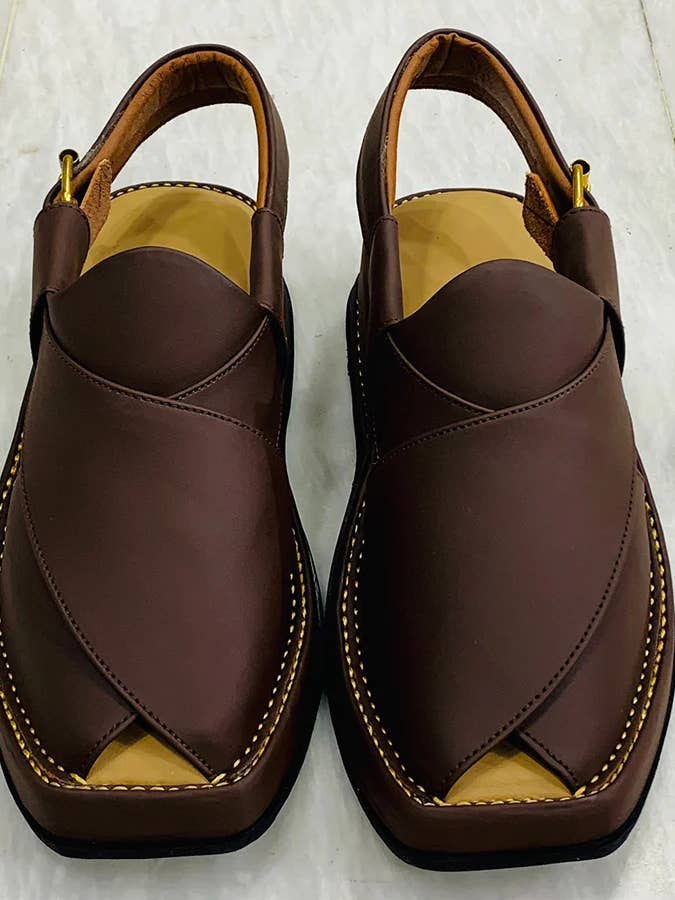 Donkerbruine schoenen van topkwaliteit, Peshawar Zalmi voor wholesale door vintarust
