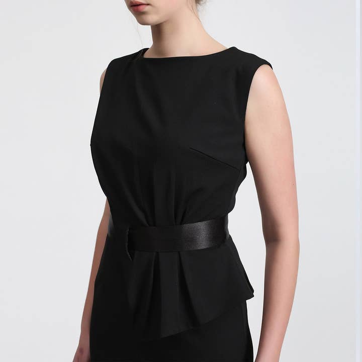 Smart and Joy - Wholesale Dress - Women's - Asymmetric peplum dress8