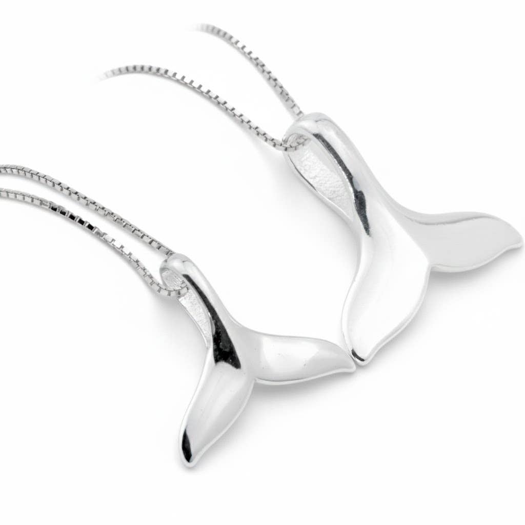 Blueyejewelry – wholesale Pendant/charm necklace – Whale Tail Necklace - 925 Sterling Silver Mermaid Pendant 8