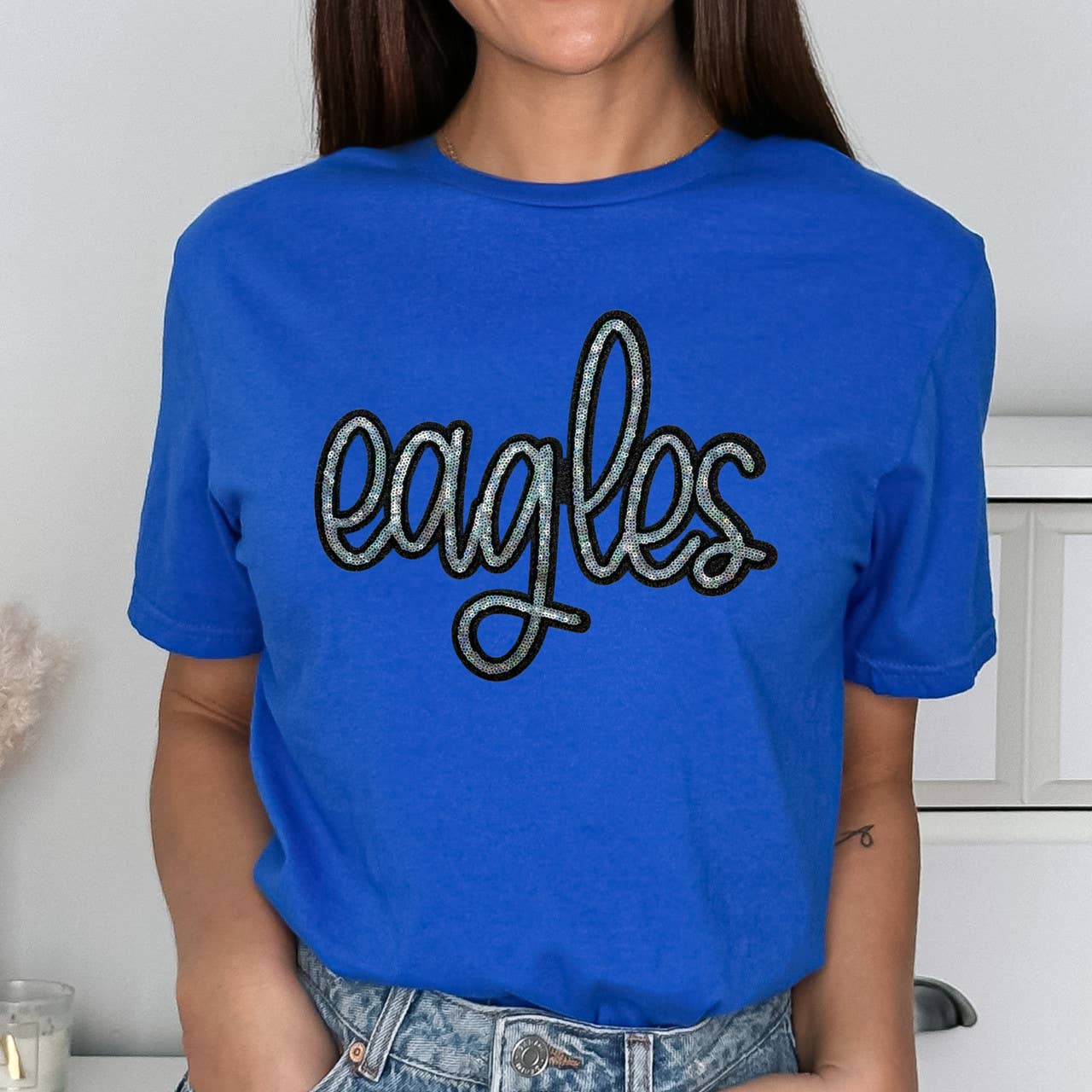 Trendy Transfers - Wholesale Patch - Eagles Sequin Patch1