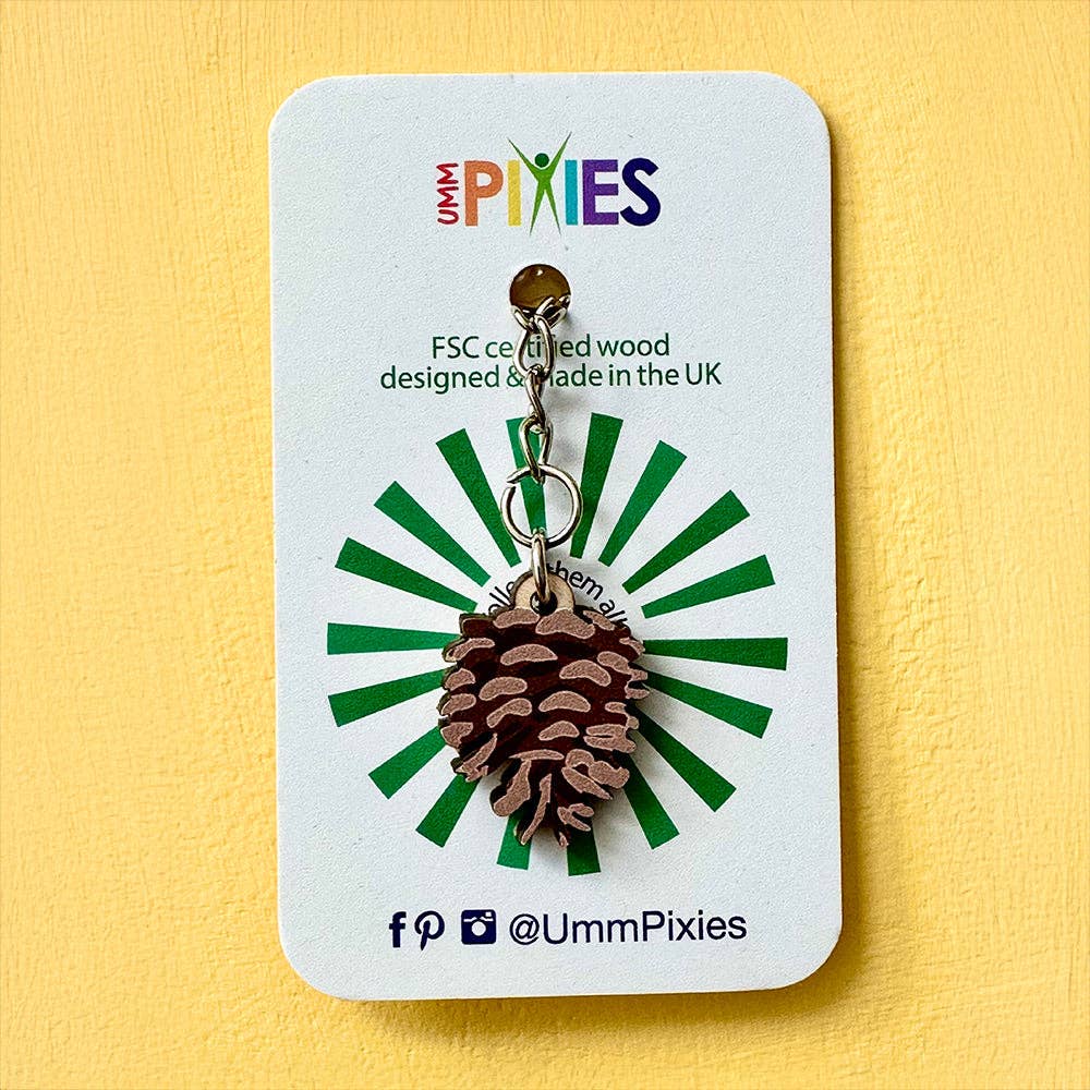 UmmPixies – Porta-chaves - Unissexo por atacado – Porta-chaves de Charme de Madeira Arco-íris2