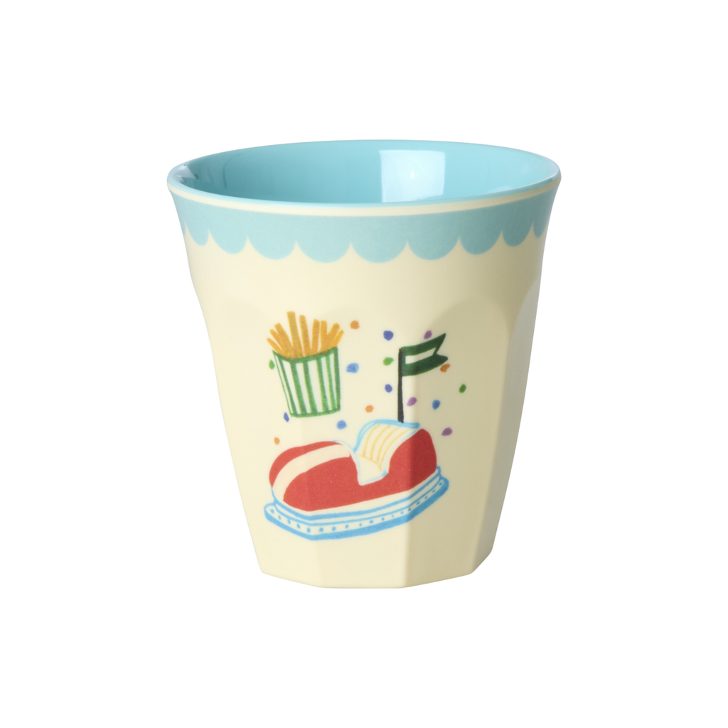 RicebyRice - Wholesale Drinking Glass/Cup - Kids & Baby - Melamine Kids Cups in Fun Fair Mint Prints - Small - 6 pcs. in Gift Box 7