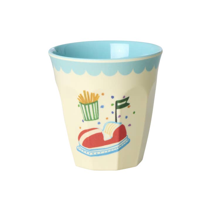 RicebyRice - Wholesale Drinking Glass/Cup - Kids & Baby - Melamine Kids Cups in Fun Fair Mint Prints - Small - 6 pcs. in Gift Box 7