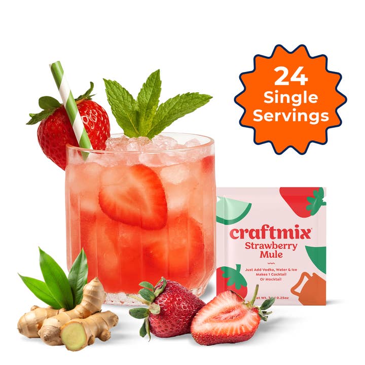 Strawberry Mule Mixer - Single Packets / Caddy Refills for wholesale by Craftmix