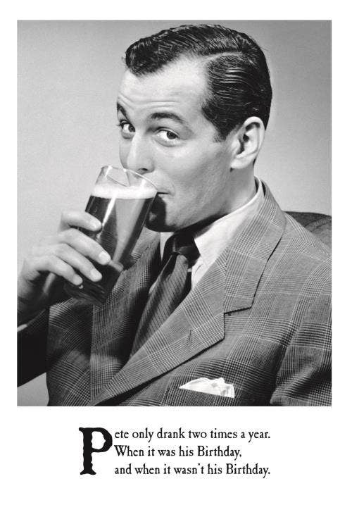 EMOTIONAL RESCUE - Wholesale Birthday Card - On the Ceiling Birthday Two Times1