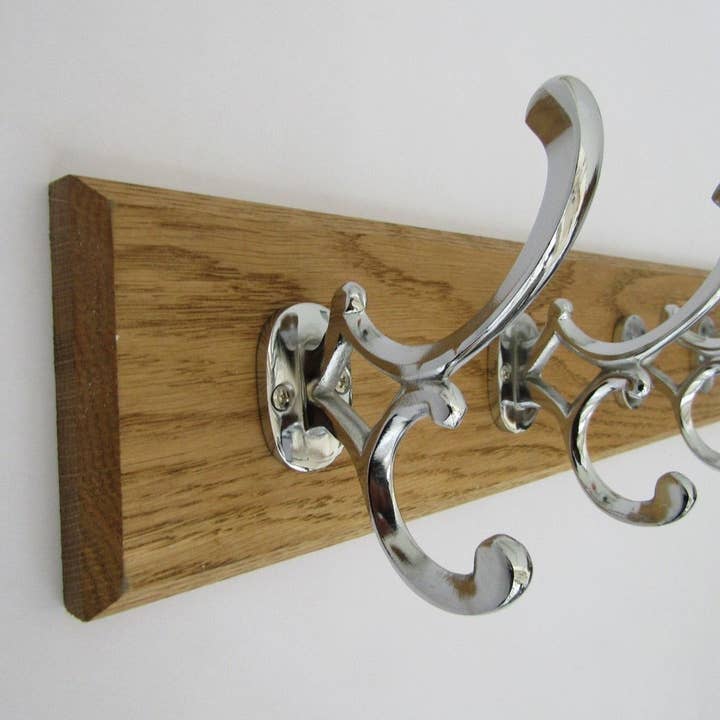 Chrome Addison 9 Hook Coat Rail 98cm for wholesale by IronmongeryWorld