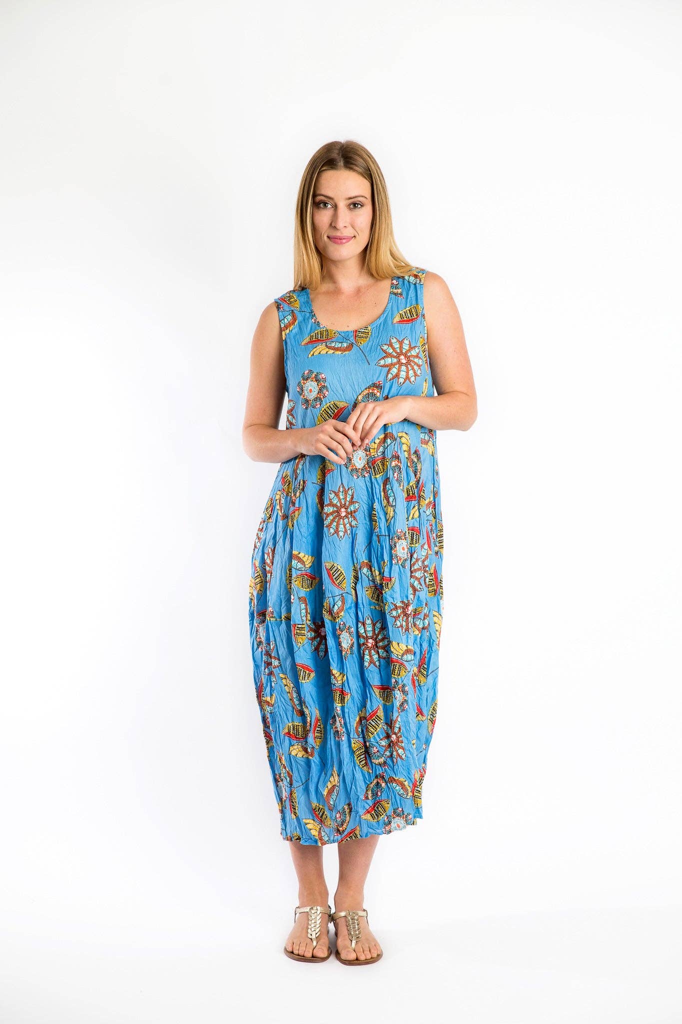 Mozaic by Euro Dreaming – Engroshandel Kjole - Dame – Glasshouse One Size Kjole I Blå Ce Soir0