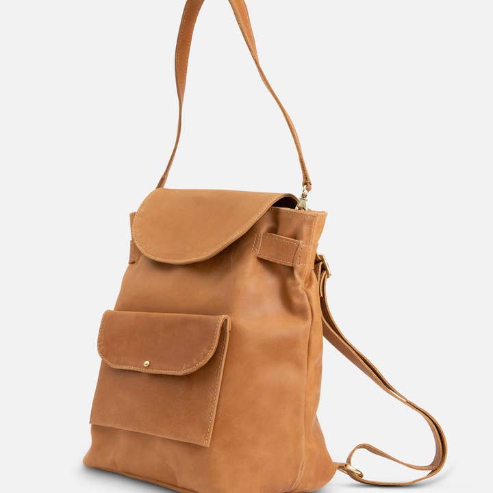 Noonday Collection - Wholesale Backpack - Women's - Leather 'Homesteader' Convertible Backpack3