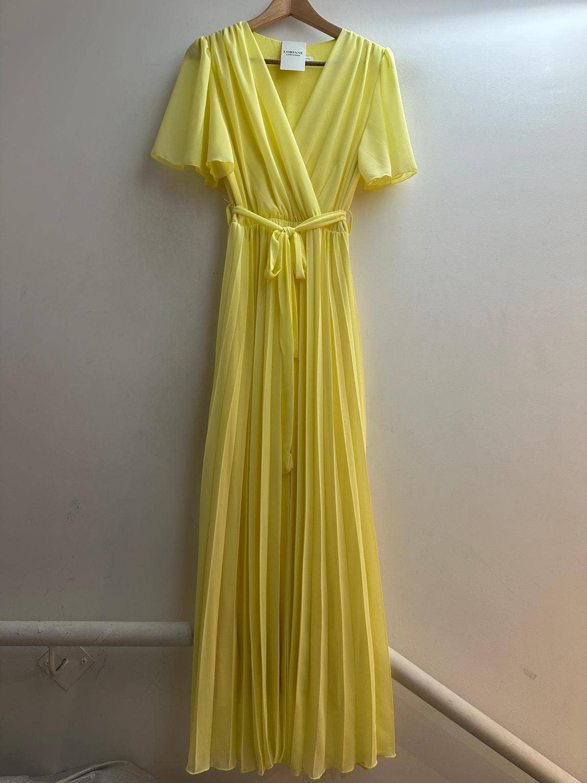 LORIANE - Venta al por mayor Vestido - Mujer - Vestido largo plisado sólido3