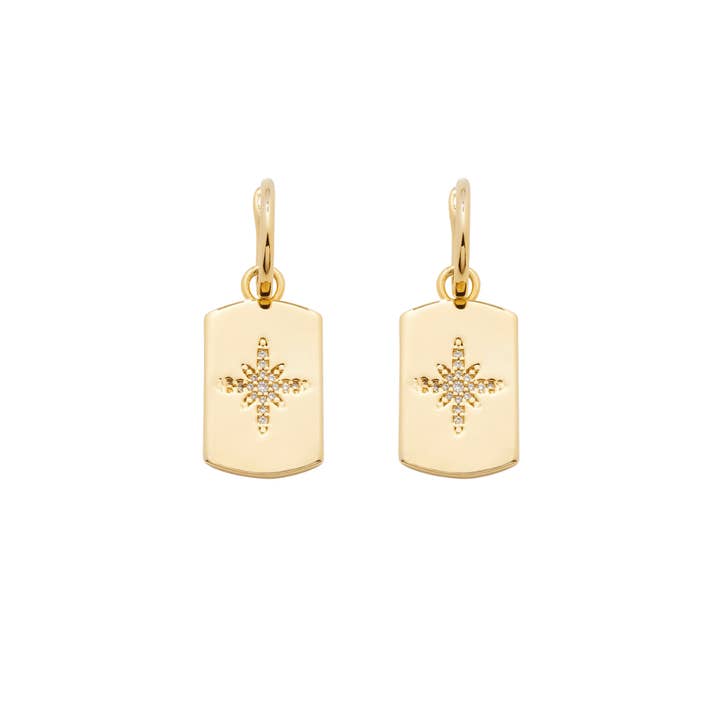 Orecchini Bernadette (oro) per la vendita all'ingrosso da parte di Gimme Store