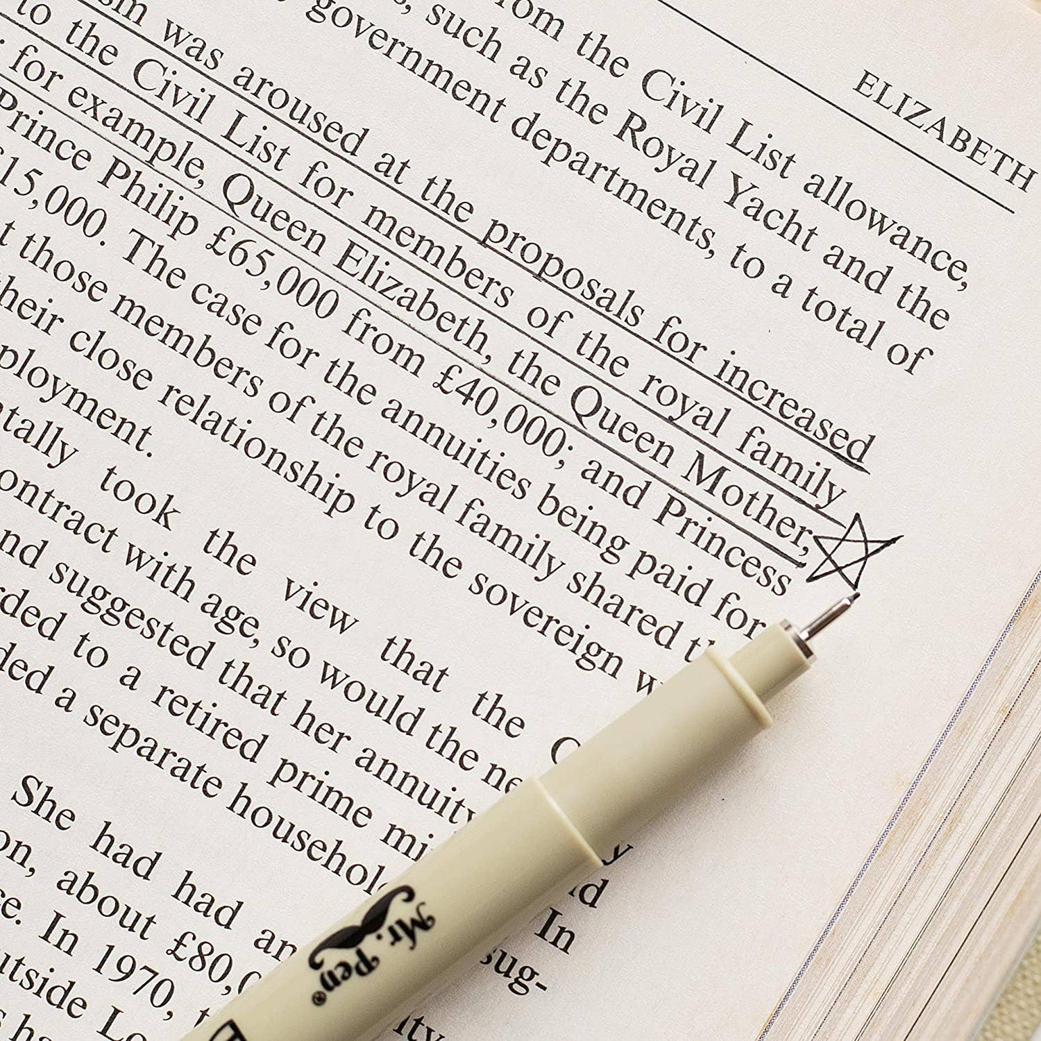 Mr. Pen - Vente Stylos - Lot de 8 stylos à dessin multiliner noirs Mr. Pen5