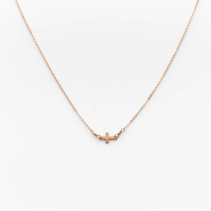 Mini Side Cross Choker för wholesale av Nashelle Jewelry