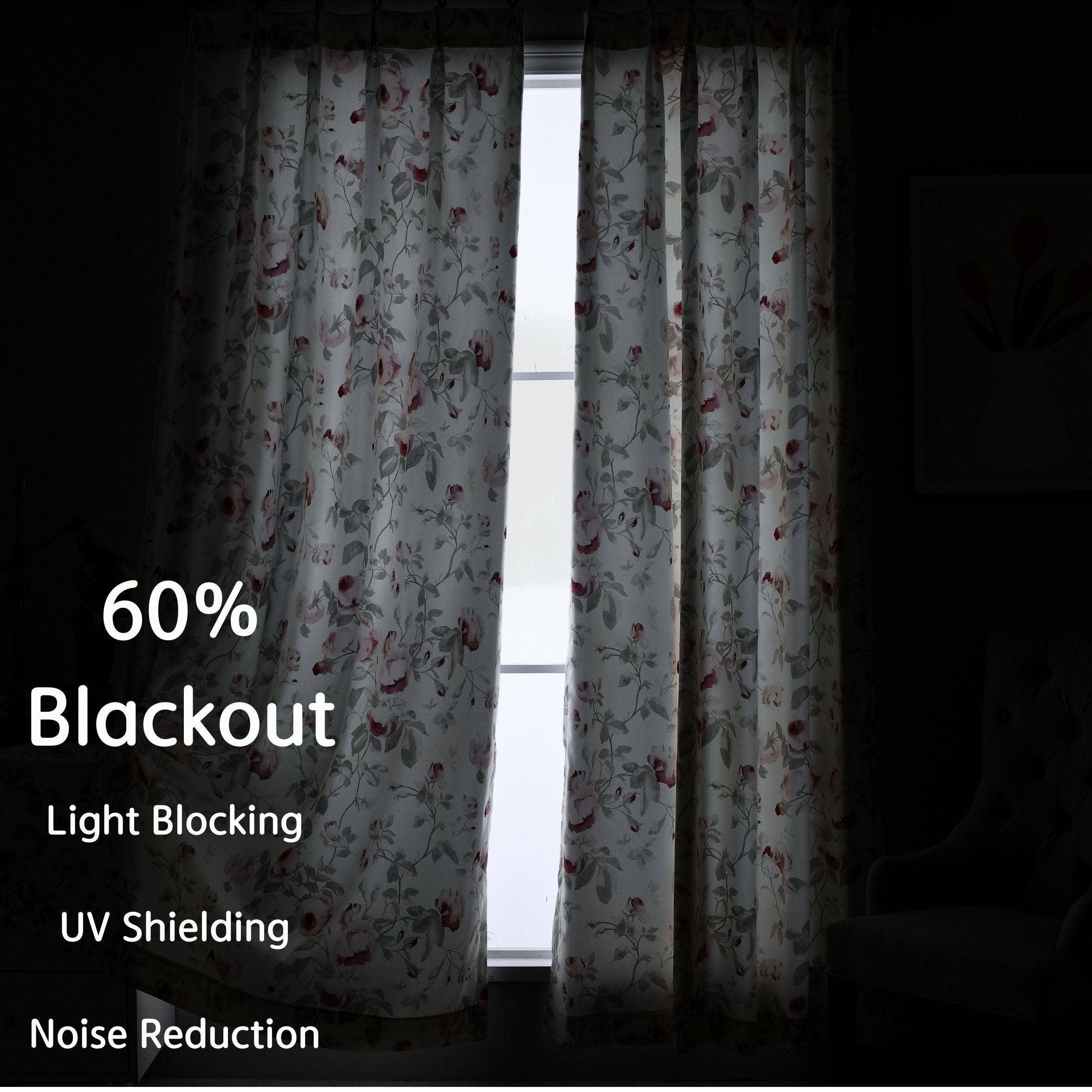 Lanting Home Decor Inc. - Vente Rideaux - Rideau French Vintage Blossom, occultant à 60 %, taille et tête personnalisées, 1 panneau5