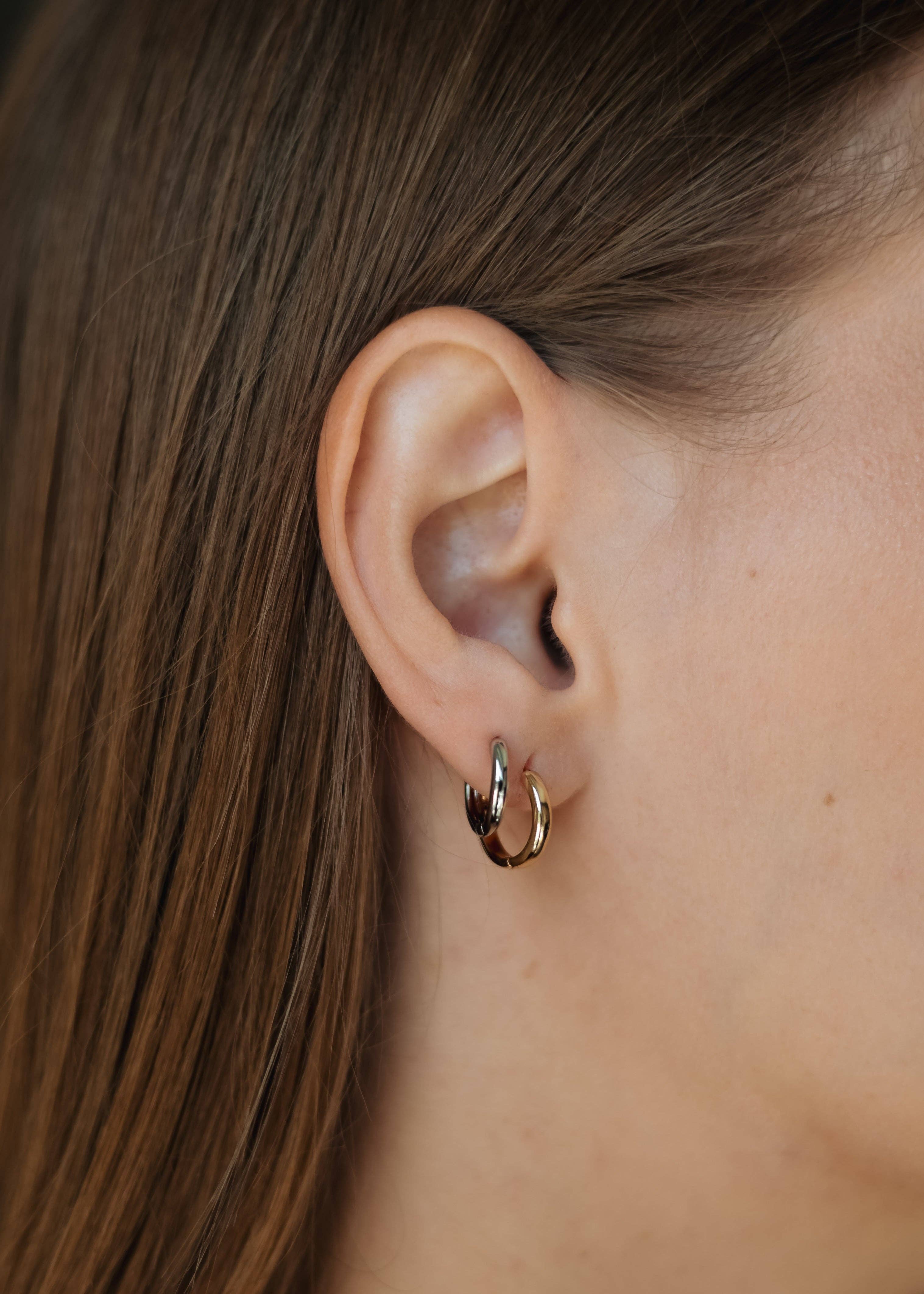 Sedy Jewelry - Wholesale Hoop Earrings - Hypoallergenic Small Hoop Earrings – 14K Gold , Rose & White Gold9