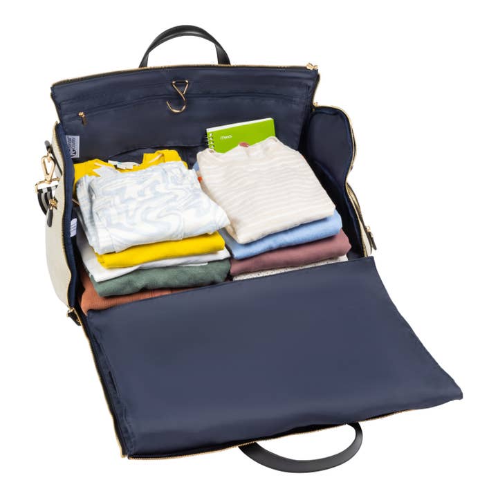 Kendall Country - Wholesale Weekender Bag - Women's - Rolling Convertible Garment Duffel - Pebble