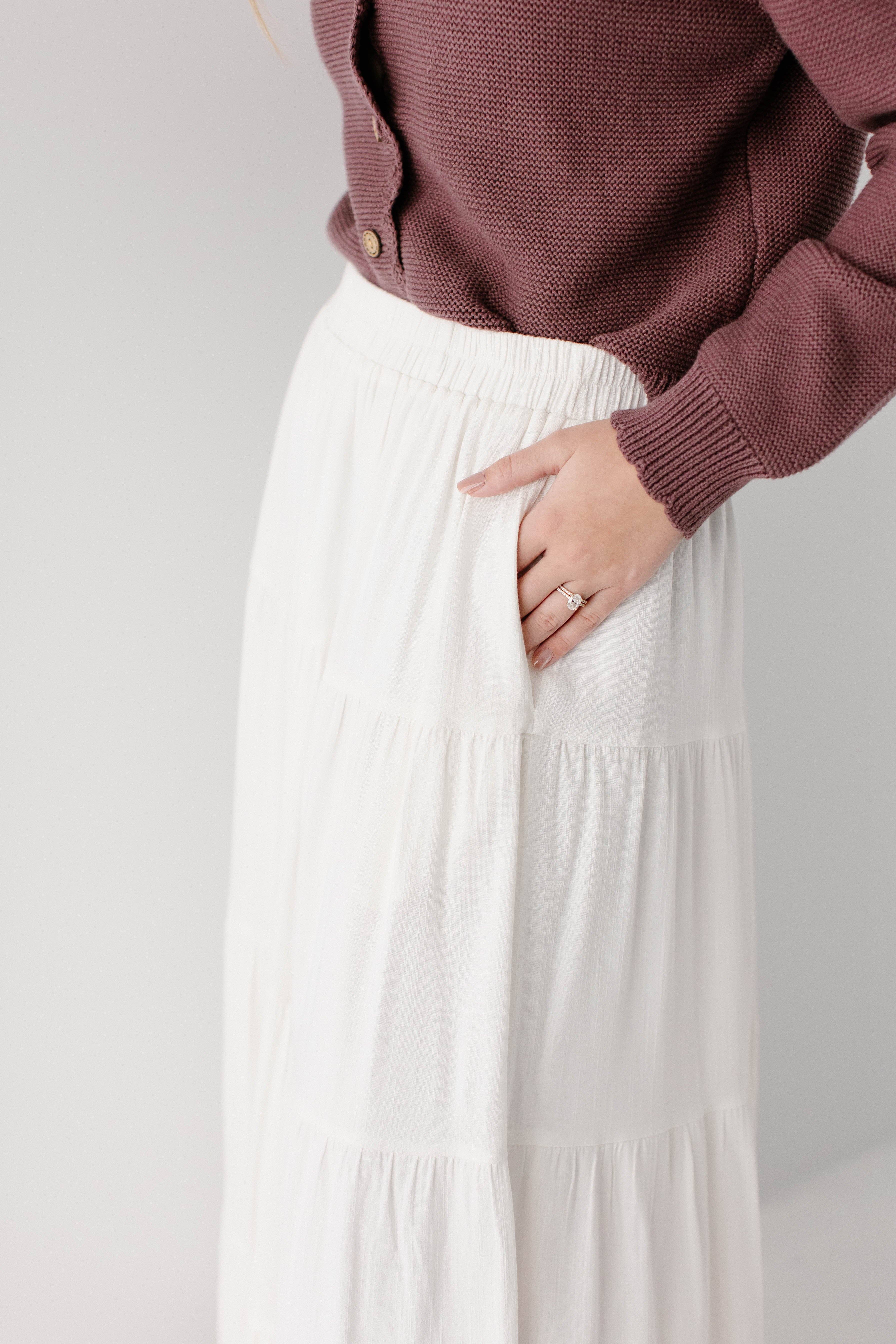 The Main Street Exchange - Wholesale Skirt - Women's - 'Addison' Tiered Maxi Skirt12